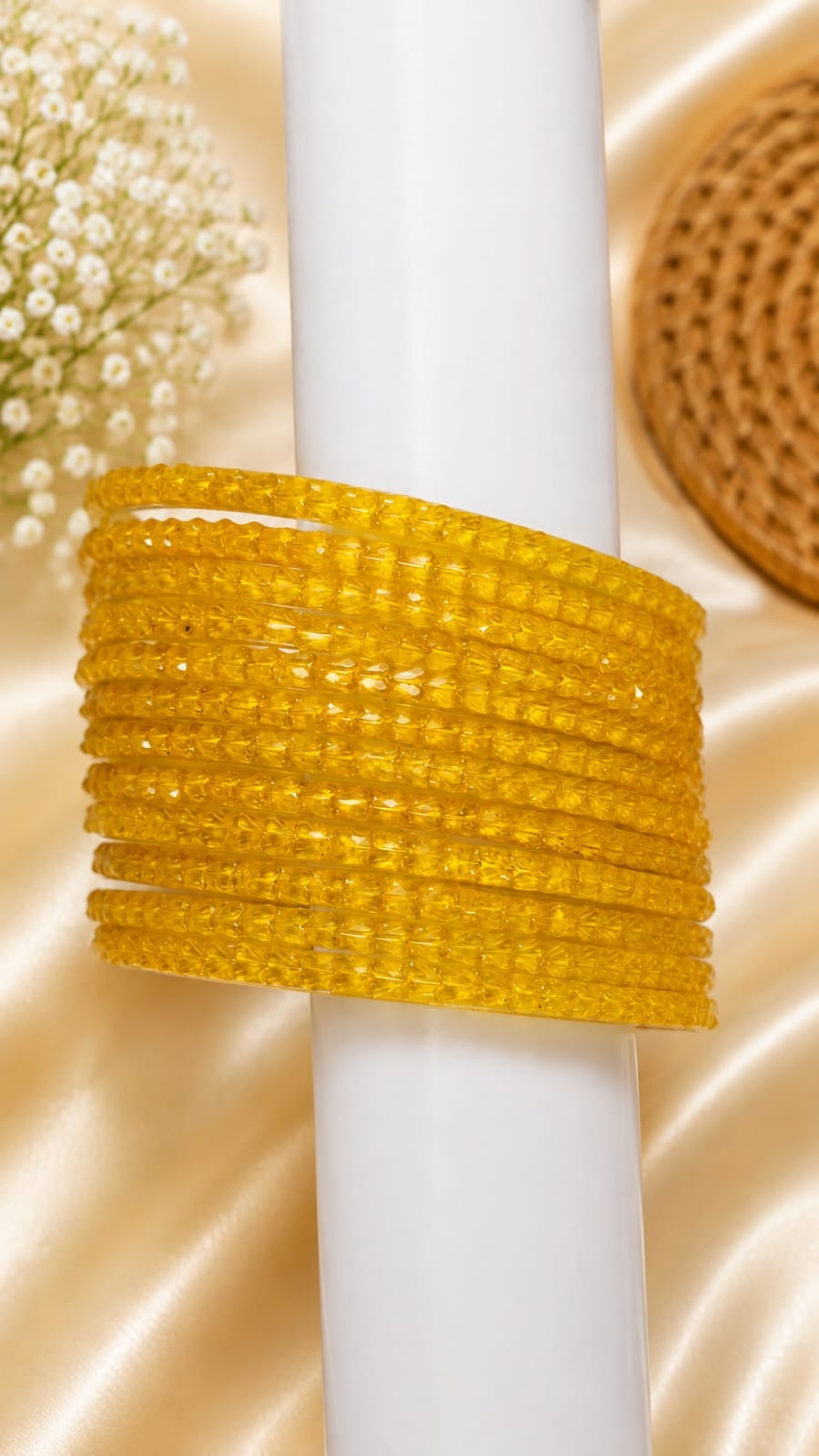 Crystal Beaded Bangles — festive highlight