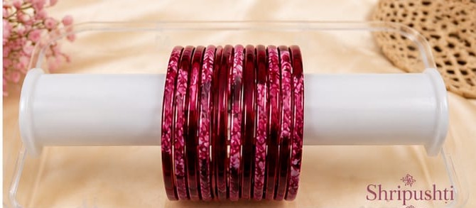 Marble Print Bangles — festive highlight
